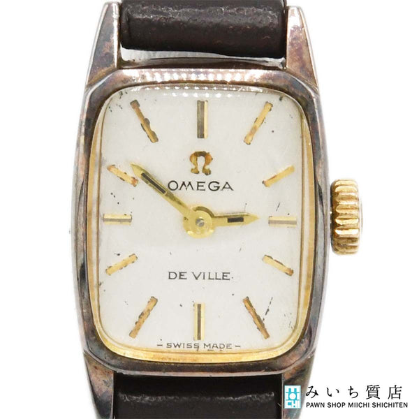 腕時計 稼働 OMEGA オメガ デビル 511.268 cal.485 手巻き シルバー色文字盤 H20355