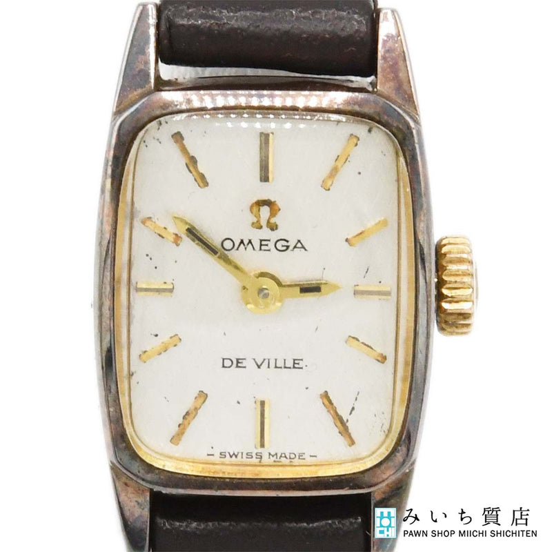 腕時計 稼働 OMEGA オメガ デビル 511.268 cal.485 手巻き シルバー色文字盤 H20355