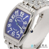 稼働 腕時計 FRANCK MULLER フランクミュラー トノウカーベックス 1752QZ クォーツ 青色文字盤 2025.4月電池交換 H17323