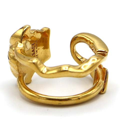GIANNI VERSACE ヴェルサーチ リング メデューサ 13号 ゴールドカラー 約8.3g アクセサリー H9663