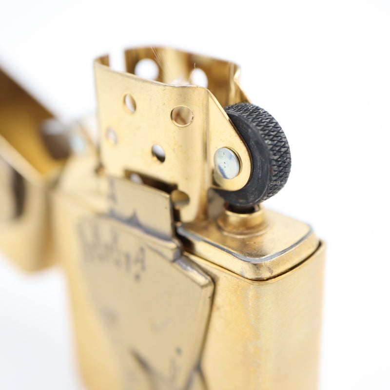 ZIPPO ジッポ オイルライター トランプ フルハウス ポーカー ゴールドカラー 喫煙具 着火未確認 ケース有 ko69