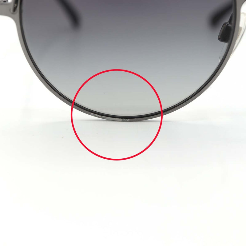 CHANEL シャネル フェイクパール サングラス 4234-H c.108/56 CC ココマーク ラウンドフレーム ケース付 度なし H19284
