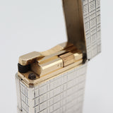 S.T.Dupont デュポン ライン1 ショート ガスライター 喫煙具 シルバーカラー 着火未確認 ケース有 eco1529