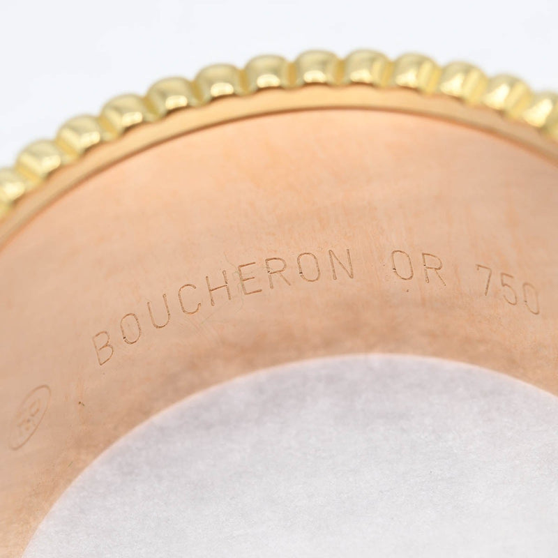 仕上済 Boucheron ブシュロン キャトルクラシック リング ラージ 指輪 750 T60 約18.5号 約18.7g 箱有 M2617