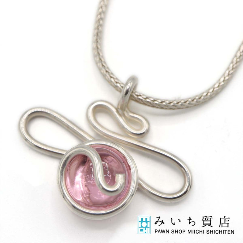 シルバー ネックレス ストーン SV 925 99.9刻印有 約33.2g レディース アクセサリー ok1292