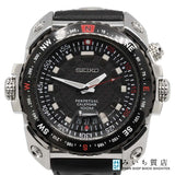 稼働 腕時計 SEIKO セイコー 6A32-00E0 パーペチュアルカレンダー 100M クォーツ 黒色文字盤 eco1499
