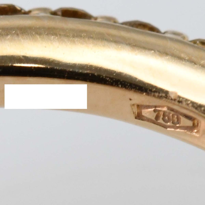 仕上済 Pomellato ポメラート ヌードスクエア リング ピンク 約8.5号 4.9g 750 ゴールド ダイヤモンド アクセサリー H16665
