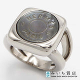HERMES エルメス リング 指輪 コロゾ セリエ シェル 約10号 アクセサリー シルバーカラー H15222