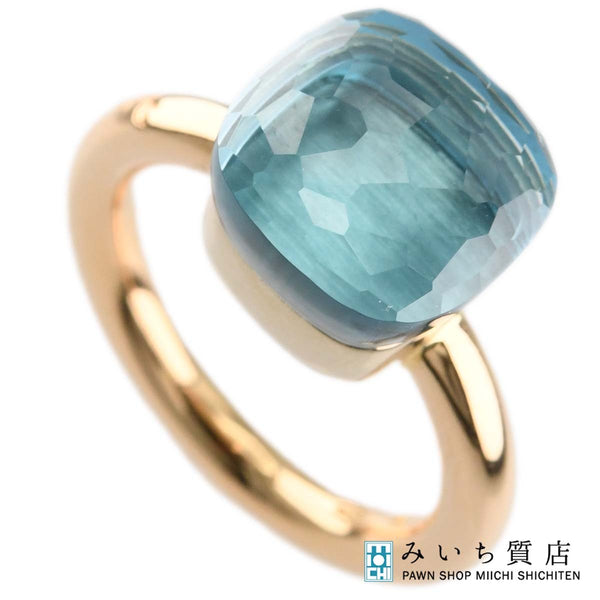 仕上げ済 Pomellato ポメラート ヌードクラシック #48 750 8.0g ブルートパーズ 箱・保有 mo185