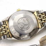 稼働 腕時計 OMEGA オメガ シーマスター cal.471 自動巻き クサビインデックス 純正ベルト 箱コマあり eco38