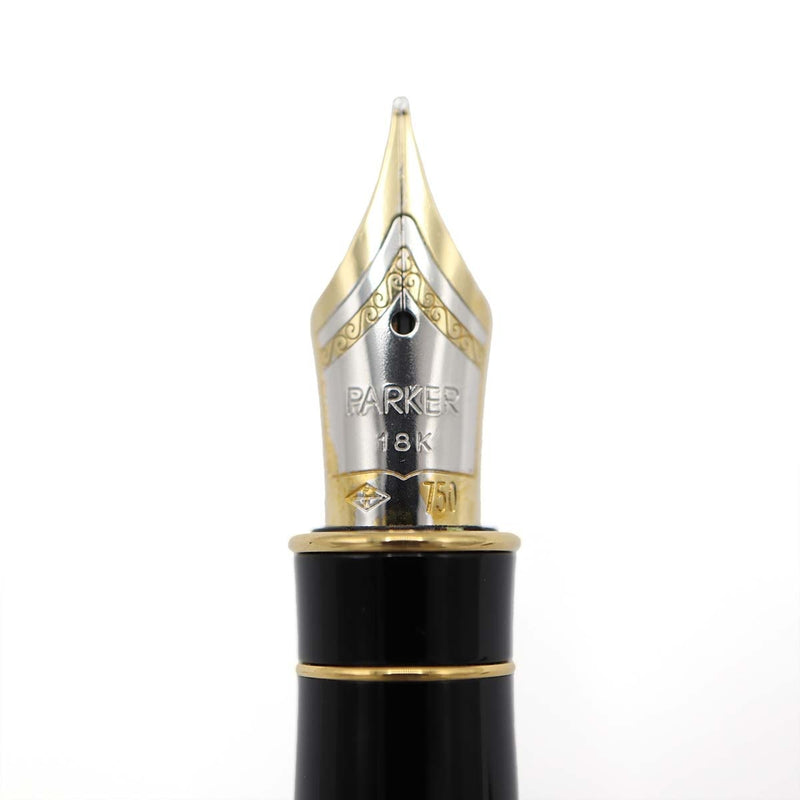 PARKER パーカー 万年筆 ソネット ビゾンフォンセ 純正漆 ペン先18K/750 字幅 F  インク ケース付 筆記未確認 H1030