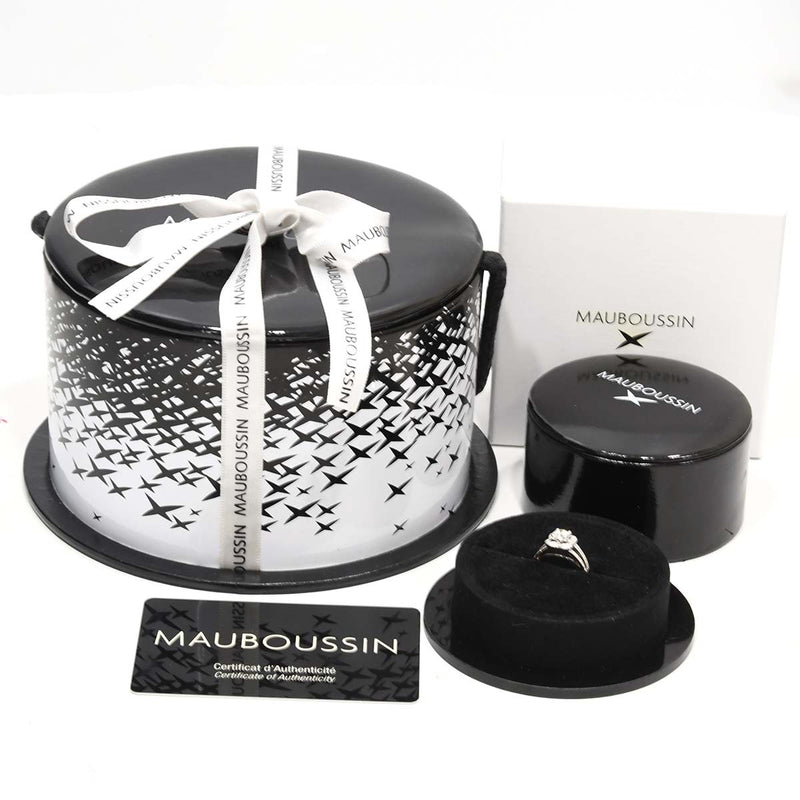 仕上済 MAUBOUSSIN モーブッサン リング チャンスオブラブ No.5 7号 750 4g ジュエリー 箱保有 21k342-4