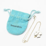 TIFFANY＆Co. ティファニー ネックレス クローバー 四つ葉 925 750 シルバー ゴールド 約4.6g アクセサリー レディース 保管袋有 H7182
