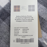 未使用 BURBERRY バーバリー マフラー 3994165 カシミア100％ ペールグレーチェック 服飾小物 箱あり H18561-1