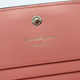 Salvatore Ferragamo フェラガモ ウォレット 二つ折り財布 ミニウォレット ブラウン×ピンク ok874
