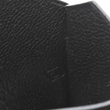 HERMES エルメス クロシェット キーリング ネックレス ブラック レザー □G刻印 箱 H20057