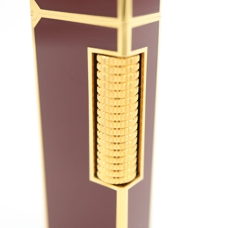 dunhill ダンヒル ガスライター US.RE24163 ローラー式 ボルドー ゴールドカラー 喫煙具 着火未確認 H2986