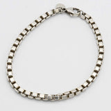 TIFFANY&Co. ティファニー ベネチアン ブレスレット 18cm シルバー 925 約15.5ｇアクセサリー H19659