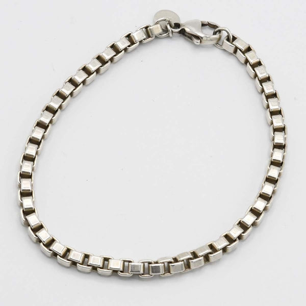 TIFFANY&Co. ティファニー ベネチアン ブレスレット 18cm シルバー 925 約15.5ｇアクセサリー H19659