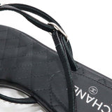 CHANEL シャネル サンダル ココマーク ラインストーン ストラップ サイズ36/23cm ブラック 箱 H23399