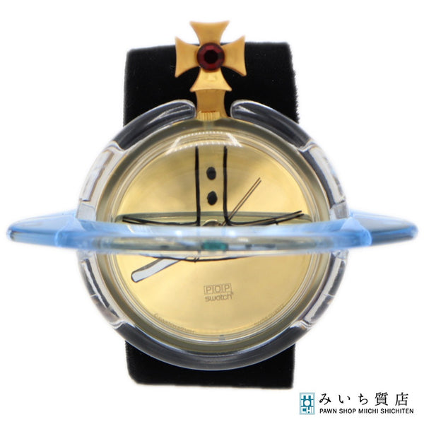 Vivienne Westwood ヴィヴィアンウエストウッド Swatch スウォッチ POP クォーツ 2025.9電池交換済み H12372