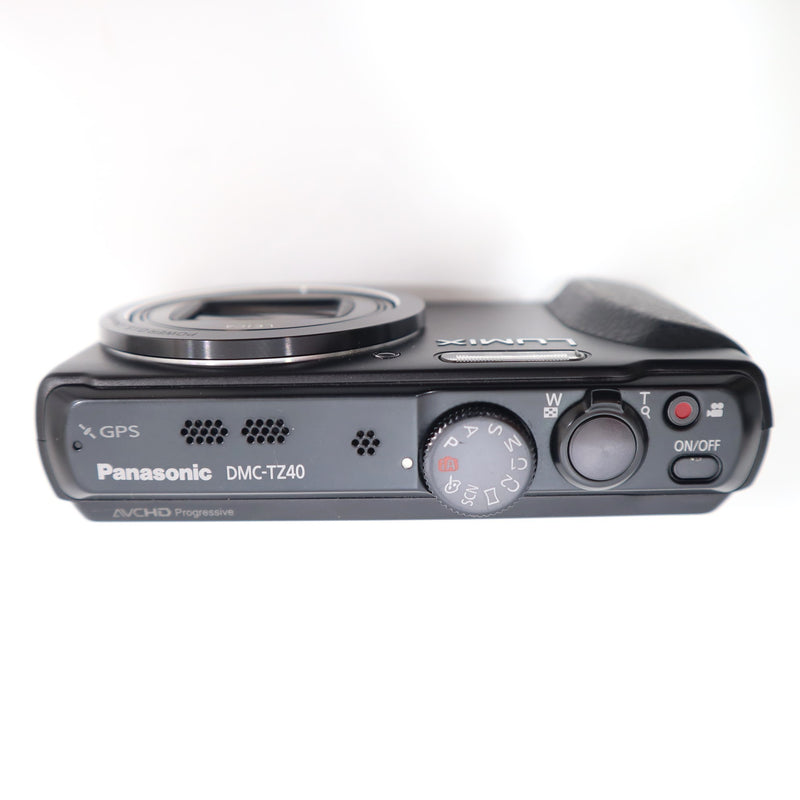 動作確認済み デジタルカメラ パナソニック Panasonic DMC-TZ40 LUMIX ブラック 黒 デジカメ 本体 24k636-2