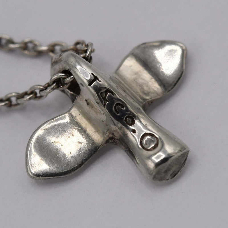 TIFFANY＆Co. ティファニー バードクロス ネックレス ペンダント STERLING シルバー 約1.8g アクセサリー ok775