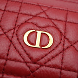 Christian Dior クリスチャン ディオール ハート カードケース パスケース CDロゴ レッド 赤色 25k142-1