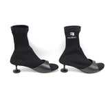 未使用品 BALENCIAGA バレンシアガ Sock booties ソックスニットミュール 722298W2LM11090 ブラック サイズ36 24㎝ 25k377-3