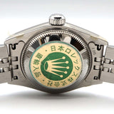 稼働 腕時計 ROLEX ロレックス デイトジャスト 69174G F番 SS×WG 自動巻き 10Pダイヤ 箱あり レディース ko233
