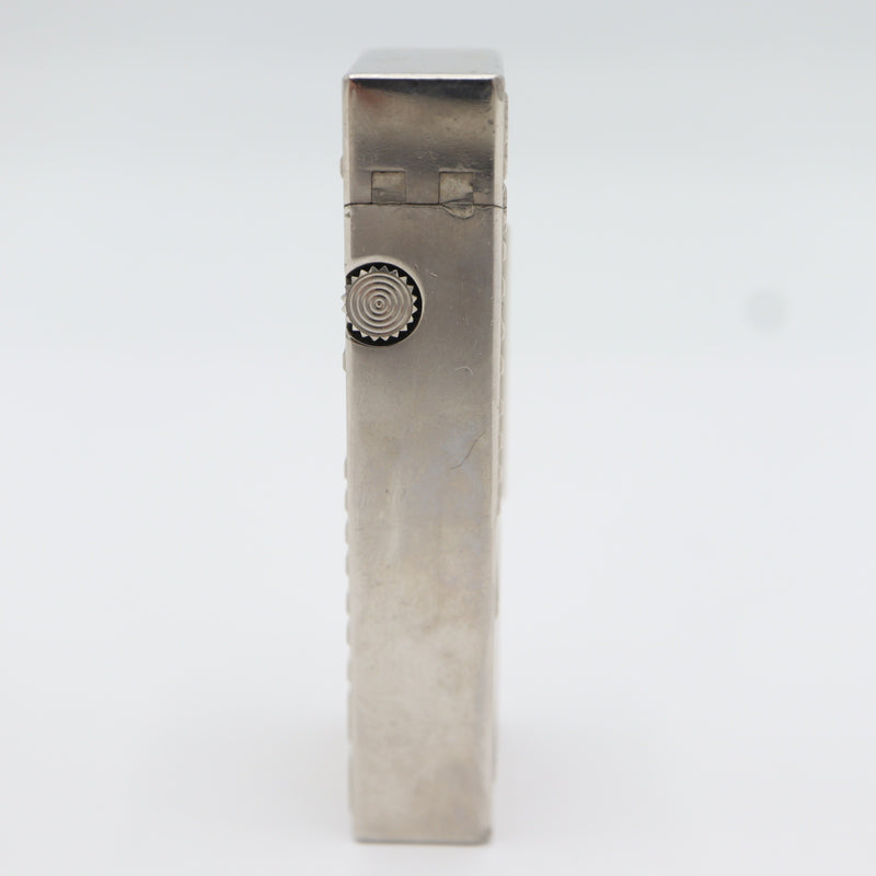 Dunhill ダンヒル ガスライター ロゴ ローラー式 喫煙具 シルバーカラー 着火未確認 eco1727