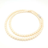 TASAKI タサキ あこや真珠 ロング パール ネックレス 7.5-8.0㎜ シルバー金具 アクセサリー so2