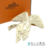 HERMES エルメス スカーフリング ペガサス ぺガス・グラヴェ ゴールドカラー 箱/袋 H24982 !