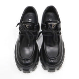 PRADA プラダ ローファー ブラッシュドレザー 厚底 ダービーシューズ サイズ35 1/2 22.5cm  箱ギャラ 26k541-9