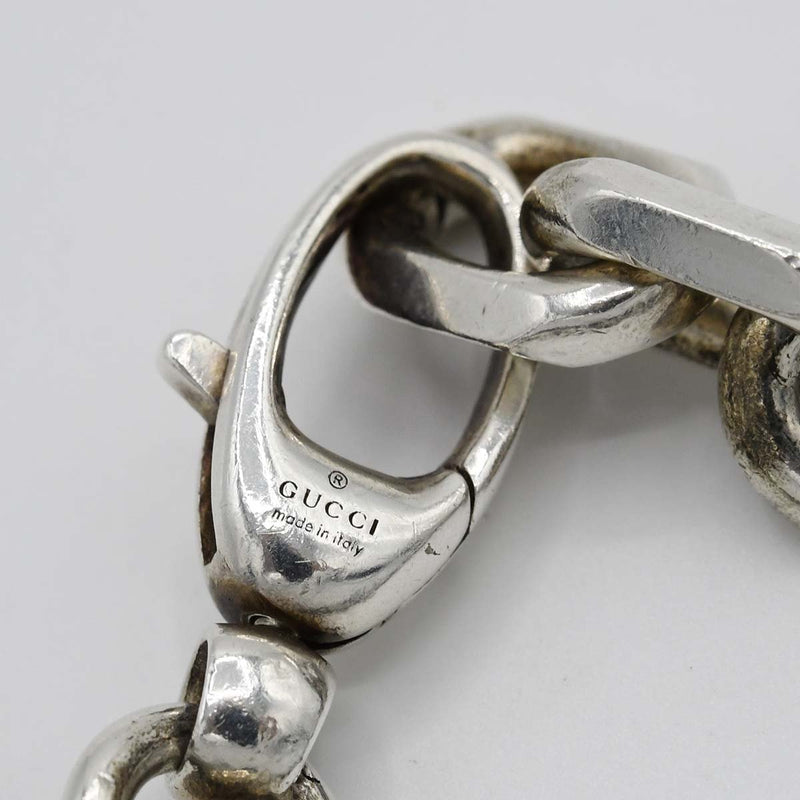 GUCCI グッチ インターロッキングG ブレスレット 17 Ag925 シルバー 約45g アクセサリー 箱有 24s931-2