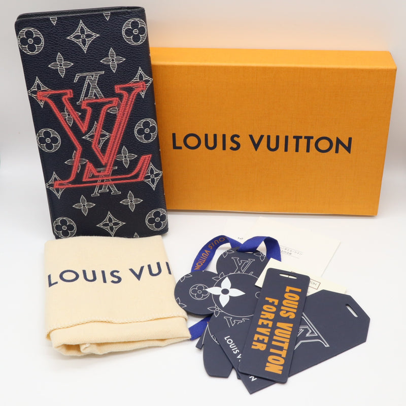 LOUIS VUITTON ルイ ヴィトン LV ポルトフォイユブラザ コラボ Ｍ62893 二つ折り長財布 箱袋 25k95-1