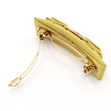 Salvatore Ferragamo フェラガモ バレッタ イエロー系 レディース ヘアアクセサリー 箱有 H20476-3