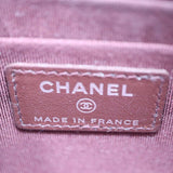CHANEL シャネル フラグメントケース キャビアスキン マトラッセ クラシックポーチ ブラック×シルバー 30番代 H18279