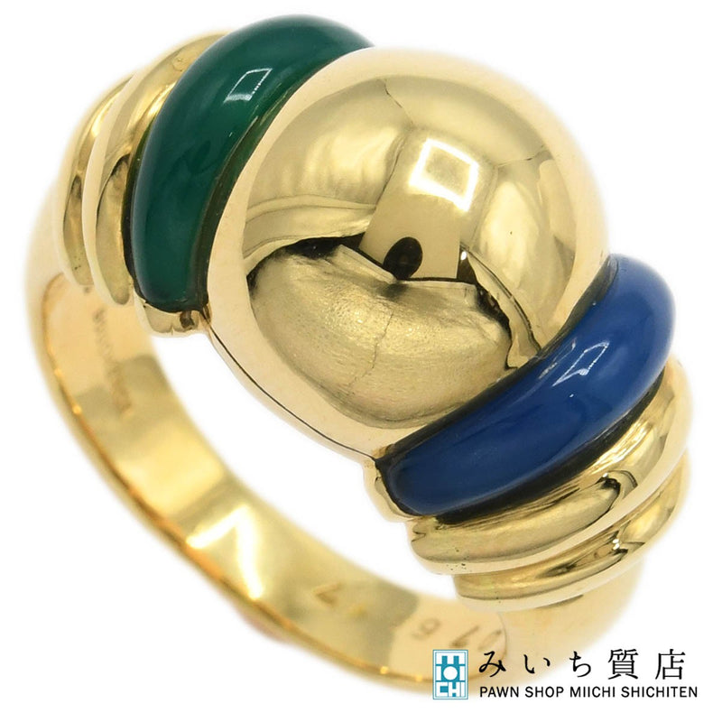 仕上済 Boucheron ブシュロン メノウ リング 指輪 750 ゴールド 約10号 約10.1g ジュエリー H6062
