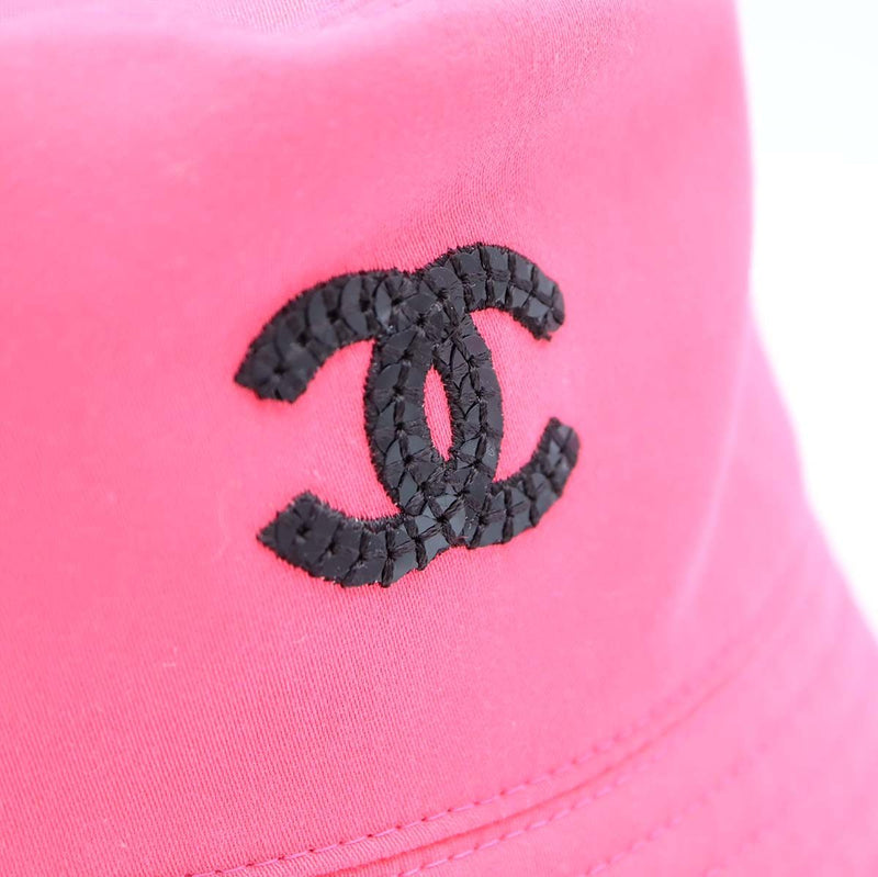 CHANEL シャネル リバーシブル バケットハット AA9699 ピンク 帽子 ココマーク ロゴ総柄 レディース 25k519-3