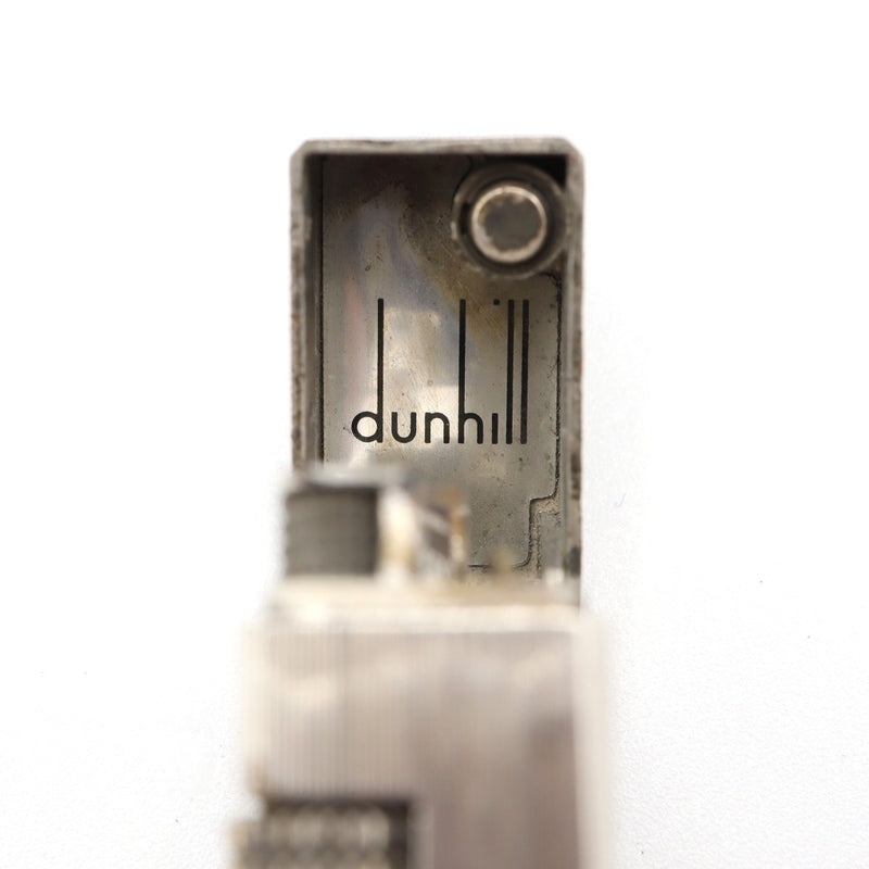 着火未確認 dunhill ダンヒル ガス ライター ローラー式 シルバー 槌目 箱 喫煙グッズ ビンテージ コレクション 喫煙具 yo711-1