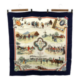 HERMES エルメス スカーフ カレ90 ゴルフの起源 THE ROYAL ANS ANCIENT GAME OF GOLF シルク100 M3039