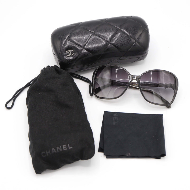 CHANEL シャネル サングラス 5205-A c.1263/3C 58□16 135 ブラック アイウェア 服飾小物 度無し H20606