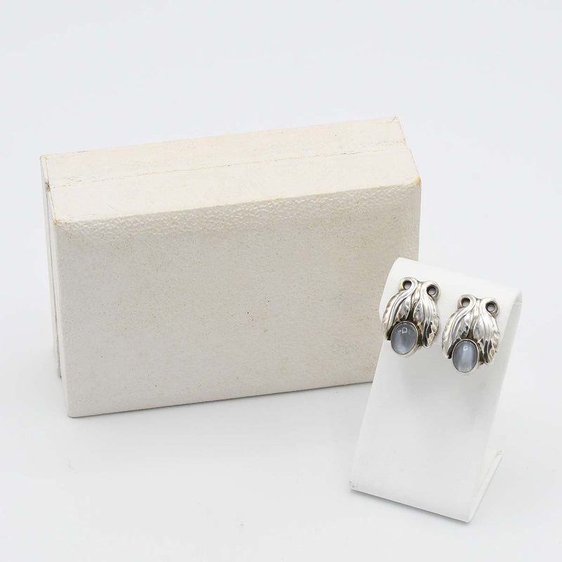 GEORG JENSEN ジョージジェンセン イヤリング アクセサリー 108 シルバー925 ムーンストーン 総重量：約8.7g ko220
