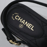 CHANEL シャネル サンダル G31666 カメリア サイズ38 約25cm レディース ブラック 箱有 H21984