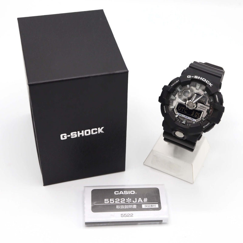 腕時計 稼働 CASIO カシオ Gショック GA-710 クォーツ アナデジ シルバー色文字盤 箱有 24s961-1