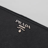 PRADA プラダ 長財布 ウォレット ラウンドファスナー 1ML506 サフィアーノ ブラック H19454