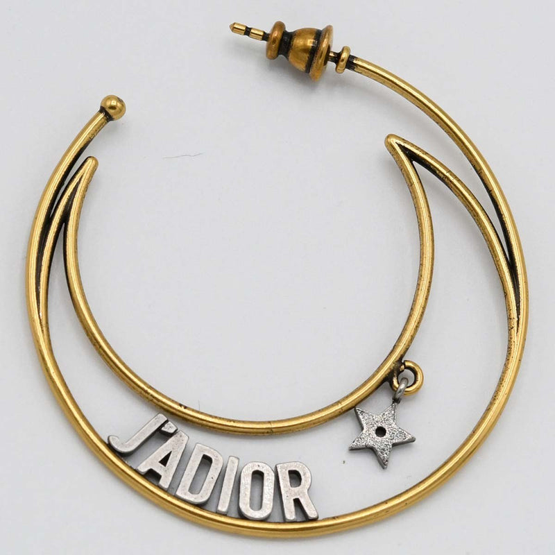 Christian Dior ディオール フープピアス ジャディオール 三日月 スター アクセサリー H9345