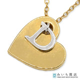 Christian Dior ディオール ネックレス GP ハート ネックレス 約7g アクセサリー 箱有 H11592