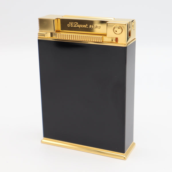 S.T.Dupont デュポン ガスライター JEROBOAM ジェロボーム ローラー式 ブラック ゴールドカラー 着火未確認 H8172